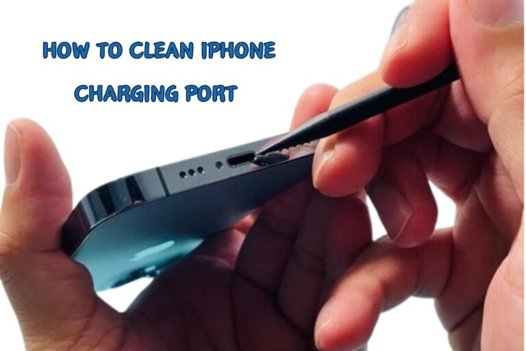 how to clean iPhone charging port