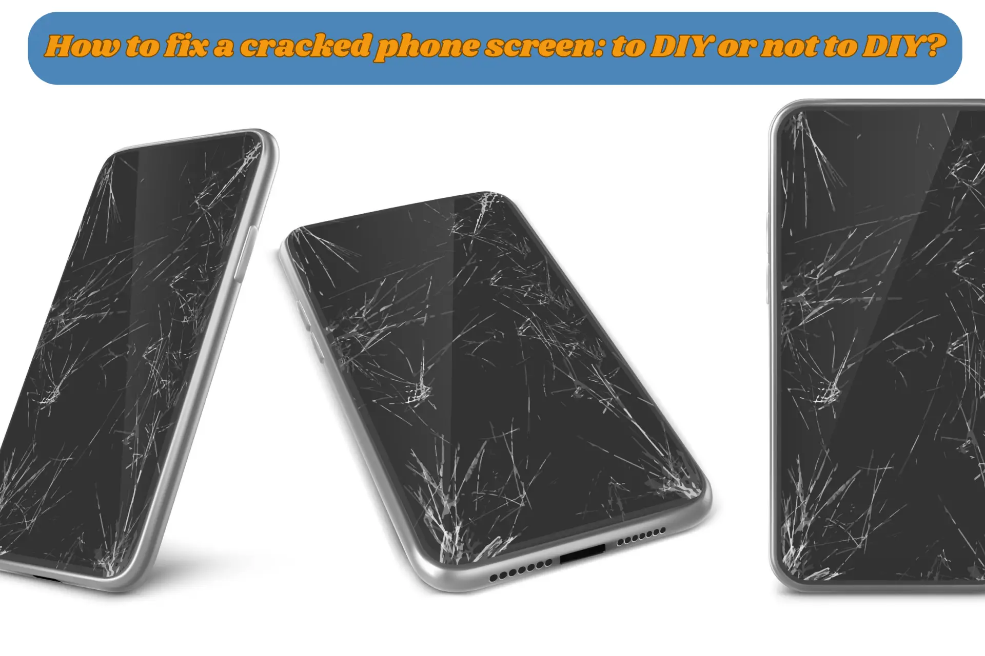 Cracked phone screen