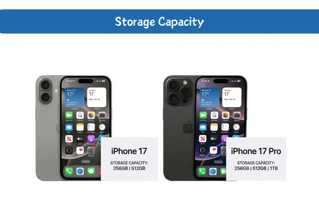 USB-C capacity for iPhone 17 and iPhone 17 pro
